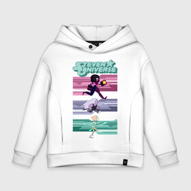 Детское худи Oversize хлопок с принтом Steven Universe в городе Новоалтайск, френч-терри — 70% хлопок, 30% полиэстер. Мягкий теплый начес внутри —100% хлопок | боковые карманы, эластичные манжеты и нижняя кромка, капюшон на магнитной кнопке | steven universe | аметист | вселенная стивена | гранат | жемчуг | конни махесваран | кристальные самоцветы | лазурит | ляпис лазурит | перидот | самоцветы | стивен кварц юнивёрс