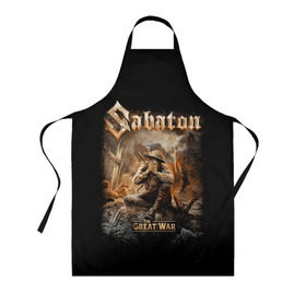 Фартук 3D с принтом Sabaton в городе Новоалтайск, 100% полиэстер | общий размер — 65 х 85 см, ширина нагрудника — 26 см, горловина — 53 см, длина завязок — 54 см, общий обхват в поясе — 173 см. Принт на завязках и на горловине наносится с двух сторон, на основной части фартука — только с внешней стороны | battle metal | primo victoria | sabaton | the art of war | the great war | группа | йоаким броден | латный ботинок | метал | пауэр | рыцарские доспехи | сабатон | собатон | хэви