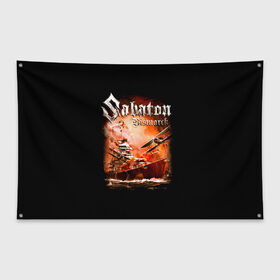Флаг-баннер с принтом Sabaton в городе Новоалтайск, 100% полиэстер | размер 67 х 109 см, плотность ткани — 95 г/м2; по краям флага есть четыре люверса для крепления | battle metal | primo victoria | sabaton | the art of war | the great war | группа | йоаким броден | латный ботинок | метал | пауэр | рыцарские доспехи | сабатон | собатон | хэви