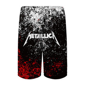 Детские спортивные шорты 3D с принтом METALLICA в городе Новоалтайск,  100% полиэстер
 | пояс оформлен широкой мягкой резинкой, ткань тянется
 | metallica | металлика