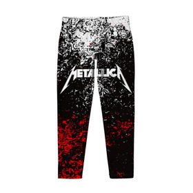 Детские леггинсы 3D с принтом METALLICA в городе Новоалтайск, полиэстер 85%, спандекс 15% | эластичный пояс, зауженный крой | Тематика изображения на принте: metallica | металлика