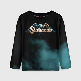 Детский лонгслив 3D с принтом Sabaton в городе Новоалтайск, 100% полиэстер | длинные рукава, круглый вырез горловины, полуприлегающий силуэт
 | battle metal | primo victoria | sabaton | the art of war | the great war | группа | йоаким броден | латный ботинок | метал | пауэр | рыцарские доспехи | сабатон | собатон | хэви