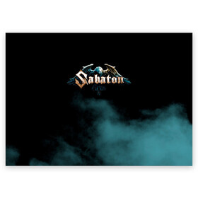 Поздравительная открытка с принтом Sabaton в городе Новоалтайск, 100% бумага | плотность бумаги 280 г/м2, матовая, на обратной стороне линовка и место для марки
 | battle metal | primo victoria | sabaton | the art of war | the great war | группа | йоаким броден | латный ботинок | метал | пауэр | рыцарские доспехи | сабатон | собатон | хэви