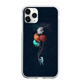 Чехол для iPhone 11 Pro Max матовый с принтом Космонавт с Планетами в городе Новоалтайск, Силикон |  | Тематика изображения на принте: astronaut | cosmonaut | nasa | planet | stars | астронавт | в космосе | галактика | космонавт | космос | планеты | с шариками | шарики