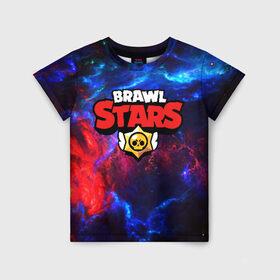 Детская футболка 3D с принтом BRAWL STARS в городе Новоалтайск, 100% гипоаллергенный полиэфир | прямой крой, круглый вырез горловины, длина до линии бедер, чуть спущенное плечо, ткань немного тянется | android | brawl stars | games | mobile game | stars | игры | мобильные игры
