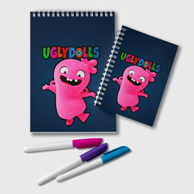 Блокнот с принтом Uglydolls в городе Новоалтайск, 100% бумага | 48 листов, плотность листов — 60 г/м2, плотность картонной обложки — 250 г/м2. Листы скреплены удобной пружинной спиралью. Цвет линий — светло-серый
 | Тематика изображения на принте: 