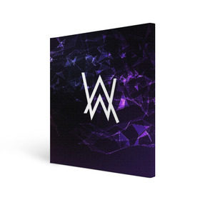 Холст квадратный с принтом ALAN WALKER в городе Новоалтайск, 100% ПВХ |  | alan walker | aw | electro | electro music | music | алан уокер | музыка | музыкант | электро | электронная музыка