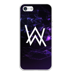 Чехол для iPhone 5/5S матовый с принтом ALAN WALKER в городе Новоалтайск, Силикон | Область печати: задняя сторона чехла, без боковых панелей | alan walker | aw | electro | electro music | music | алан уокер | музыка | музыкант | электро | электронная музыка