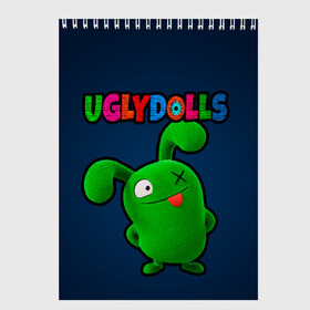 Скетчбук с принтом Uglydolls в городе Новоалтайск, 100% бумага
 | 48 листов, плотность листов — 100 г/м2, плотность картонной обложки — 250 г/м2. Листы скреплены сверху удобной пружинной спиралью | Тематика изображения на принте: dolls | ugly | куклы | куклы с характером | мультфильм | плюшевые куклы | плюшевый