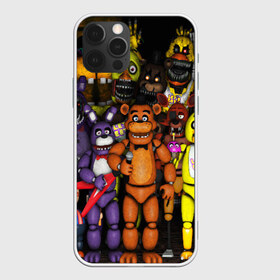 Чехол для iPhone 12 Pro Max с принтом FIVE NIGHTS AT FREDDY S в городе Новоалтайск, Силикон |  | 5 ночей с фредди | animation | bonnie | chica | five nights at freddys | fnaf | foxy | freddy | funny | horror | scary | бонни | майк | пять | ужас | фнаф | фокси | фредди | чика | шмидт
