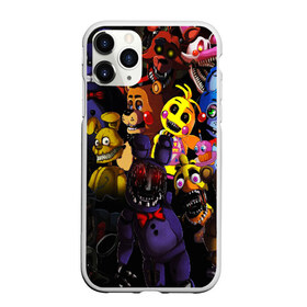 Чехол для iPhone 11 Pro матовый с принтом FIVE NIGHTS AT FREDDYS в городе Новоалтайск, Силикон |  | 5 ночей с фредди | animation | bonnie | chica | five nights at freddys | fnaf | foxy | freddy | funny | horror | scary | бонни | майк | пять | ужас | фнаф | фокси | фредди | чика | шмидт