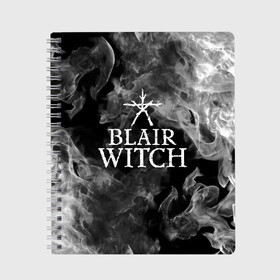 Тетрадь с принтом BLAIR WITCH в городе Новоалтайск, 100% бумага | 48 листов, плотность листов — 60 г/м2, плотность картонной обложки — 250 г/м2. Листы скреплены сбоку удобной пружинной спиралью. Уголки страниц и обложки скругленные. Цвет линий — светло-серый
 | Тематика изображения на принте: blair witch | blair witch 2019 | blair witch игра | blairs witch | блэр | ведьмы | ведьмы из блэр