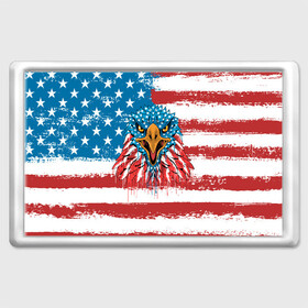 Магнит 45*70 с принтом American Eagle в городе Новоалтайск, Пластик | Размер: 78*52 мм; Размер печати: 70*45 | america | amerika | bird | eagle | flag | usa | америка | американский | орел | птица | соединенные | сша | флаг | штаты