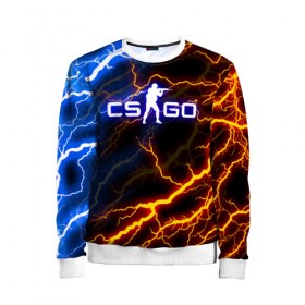 Детский свитшот 3D с принтом CS GO STORM в городе Новоалтайск, 100% полиэстер | свободная посадка, прямой крой, мягкая тканевая резинка на рукавах и понизу свитшота | Тематика изображения на принте: astralis | awp | counter strike | cs go | cs go global offensive | cs:go | faze clan | hyper beast | team liquid | астралис | кс го | тим ликвид | фейз клан | хайпер бист