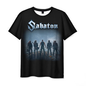 Мужская футболка 3D с принтом Sabaton в городе Новоалтайск, 100% полиэфир | прямой крой, круглый вырез горловины, длина до линии бедер | battle metal | primo victoria | sabaton | the art of war | the great war | группа | йоаким броден | латный ботинок | метал | пауэр | рыцарские доспехи | сабатон | собатон | хэви