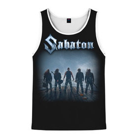Мужская майка 3D с принтом Sabaton в городе Новоалтайск, 100% полиэстер | круглая горловина, приталенный силуэт, длина до линии бедра. Пройма и горловина окантованы тонкой бейкой | battle metal | primo victoria | sabaton | the art of war | the great war | группа | йоаким броден | латный ботинок | метал | пауэр | рыцарские доспехи | сабатон | собатон | хэви