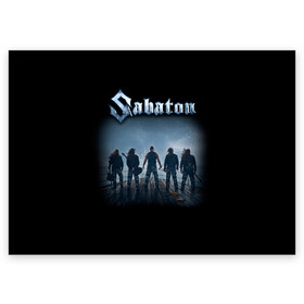 Поздравительная открытка с принтом Sabaton в городе Новоалтайск, 100% бумага | плотность бумаги 280 г/м2, матовая, на обратной стороне линовка и место для марки
 | battle metal | primo victoria | sabaton | the art of war | the great war | группа | йоаким броден | латный ботинок | метал | пауэр | рыцарские доспехи | сабатон | собатон | хэви
