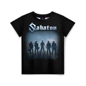 Детская футболка 3D с принтом Sabaton в городе Новоалтайск, 100% гипоаллергенный полиэфир | прямой крой, круглый вырез горловины, длина до линии бедер, чуть спущенное плечо, ткань немного тянется | battle metal | primo victoria | sabaton | the art of war | the great war | группа | йоаким броден | латный ботинок | метал | пауэр | рыцарские доспехи | сабатон | собатон | хэви
