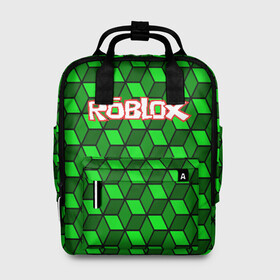 Женский рюкзак 3D с принтом ROBLOX в городе Новоалтайск, 100% полиэстер | лямки с регулируемой длиной, сверху ручки, чтобы рюкзак нести как сумку. Основное отделение закрывается на молнию, как и внешний карман. Внутри два дополнительных кармана, один из которых закрывается на молнию. По бокам два дополнительных кармашка, куда поместится маленькая бутылочка
 | game | gamer | logo | minecraft | roblox | simulator | игра | конструктор | лого | симулятор | строительство | фигура