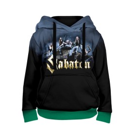Детская толстовка 3D с принтом Sabaton в городе Новоалтайск, 100% полиэстер | двухслойный капюшон со шнурком для регулировки, мягкие манжеты на рукавах и по низу толстовки, спереди карман-кенгуру с мягким внутренним слоем | battle metal | primo victoria | sabaton | the art of war | the great war | группа | йоаким броден | латный ботинок | метал | пауэр | рыцарские доспехи | сабатон | собатон | хэви