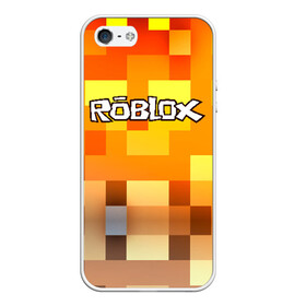 Чехол для iPhone 5/5S матовый с принтом ROBLOX в городе Новоалтайск, Силикон | Область печати: задняя сторона чехла, без боковых панелей | Тематика изображения на принте: game | gamer | logo | minecraft | roblox | simulator | игра | конструктор | лого | симулятор | строительство | фигура