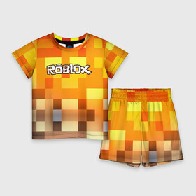 Детский костюм с шортами 3D с принтом ROBLOX в городе Новоалтайск,  |  | Тематика изображения на принте: game | gamer | logo | minecraft | roblox | simulator | игра | конструктор | лого | симулятор | строительство | фигура