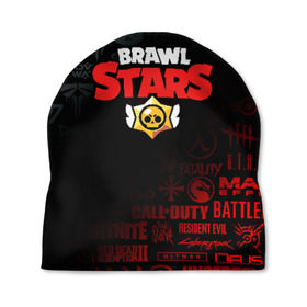 Шапка 3D с принтом BRAWL STARS в городе Новоалтайск, 100% полиэстер | универсальный размер, печать по всей поверхности изделия | borderlands | bull | call of duty | counter strike | cs go | dark souls | devil may cry | dmc | face | fallout | far cry | leon | stalker | stars | tes | the last of us | the witcher | warframe | watch dogs | ведьмак | ворон | джесси | леон 