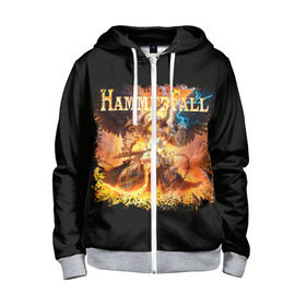 Детская толстовка 3D на молнии с принтом Hammerfall в городе Новоалтайск, 100% полиэстер |  манжеты и пояс оформлены широкой мягкой резинкой, двухслойный капюшон со шнурком для регулировки, спереди карманы и застежка-молния
 | 