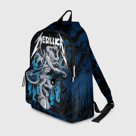 Рюкзак 3D с принтом Metallica в городе Новоалтайск, 100% полиэстер | лямки с регулируемой длиной, сверху петелька, чтобы рюкзак можно было повесить на вешалку. Основное отделение закрывается на молнию, как и внешний карман. Внутри два дополнительных кармана, один из которых закрывается на молнию. По бокам два дополнительных кармашка | american | blue | demon | devil | flame | hell | metal band | metallica | music | rock | американская | голубое | демон | дьявол | метал группа | металлика | музыка | пламя | рок | черт