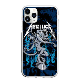 Чехол для iPhone 11 Pro матовый с принтом Metallica в городе Новоалтайск, Силикон |  | american | blue | demon | devil | flame | hell | metal band | metallica | music | rock | американская | голубое | демон | дьявол | метал группа | металлика | музыка | пламя | рок | черт