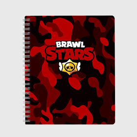 Тетрадь с принтом Brawl Stars в городе Новоалтайск, 100% бумага | 48 листов, плотность листов — 60 г/м2, плотность картонной обложки — 250 г/м2. Листы скреплены сбоку удобной пружинной спиралью. Уголки страниц и обложки скругленные. Цвет линий — светло-серый
 | brawl | bs | fails | leon | stars | supercell | tick | бой | босс | бравл | броубол | бс | герои | драка | звезд | осада | сейф | старс | цель