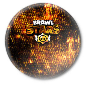 Значок с принтом Brawl Stars в городе Новоалтайск,  металл | круглая форма, металлическая застежка в виде булавки | brawl | bs | fails | leon | stars | supercell | tick | бой | босс | бравл | броубол | бс | герои | драка | звезд | осада | сейф | старс | цель