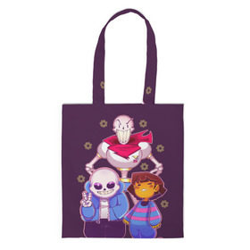 Сумка 3D повседневная с принтом Персонажи Undertale в городе Новоалтайск, 100% полиэстер | Плотность: 200 г/м2; Размер: 34×35 см; Высота лямок: 30 см | battle | chara | comics | frisk | sans | simulator | undertale | undertale 2 | андертейл | игра | комикс | папирус | санс | симулятор | скелет | сэнс | ундертэйл | фриск | чары