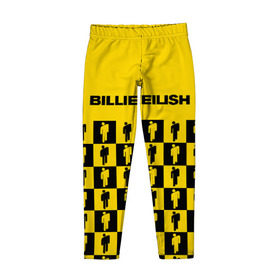 Детские леггинсы 3D с принтом BILLIE EILISH в городе Новоалтайск, полиэстер 85%, спандекс 15% | эластичный пояс, зауженный крой | be | billie | billie eilish | билли | билли айлиш