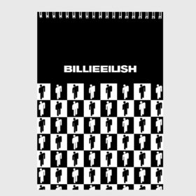 Скетчбук с принтом BILLIE EILISH в городе Новоалтайск, 100% бумага
 | 48 листов, плотность листов — 100 г/м2, плотность картонной обложки — 250 г/м2. Листы скреплены сверху удобной пружинной спиралью | be | billie | billie eilish | билли | билли айлиш