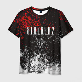 Мужская футболка 3D с принтом S.T.A.L.K.E.R. 2 в городе Новоалтайск, 100% полиэфир | прямой крой, круглый вырез горловины, длина до линии бедер | bandit | chernobyl | pripyat | s.t.a.l.k.e.r. 2 | shadow of chernobyl | stalker | stalker 2 | бандиты | меченый | припять | сталкер | сталкер 2 | тени чернобыля | чернобыль | чистое небо