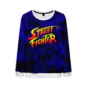 Мужской свитшот 3D с принтом Street fighter в городе Новоалтайск, 100% полиэстер с мягким внутренним слоем | круглый вырез горловины, мягкая резинка на манжетах и поясе, свободная посадка по фигуре | Тематика изображения на принте: capcom | fighter | fighting | street | боец | суторито фаита | уличный | файтинг