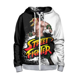 Детская толстовка 3D на молнии с принтом Street fighter в городе Новоалтайск, 100% полиэстер |  манжеты и пояс оформлены широкой мягкой резинкой, двухслойный капюшон со шнурком для регулировки, спереди карманы и застежка-молния
 | Тематика изображения на принте: 