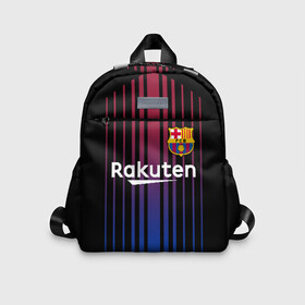 Детский рюкзак 3D с принтом FC BARCELONA (BARCA) в городе Новоалтайск, 100% полиэстер | лямки с регулируемой длиной, сверху петелька, чтобы рюкзак можно было повесить на вешалку. Основное отделение закрывается на молнию, как и внешний карман. Внутри дополнительный карман. По бокам два дополнительных кармашка | Тематика изображения на принте: barca | barcelona | fc barca | барка | барселона