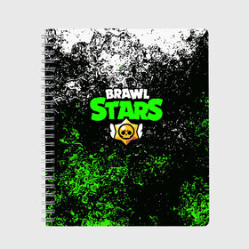 Тетрадь с принтом BRAWL STARS в городе Новоалтайск, 100% бумага | 48 листов, плотность листов — 60 г/м2, плотность картонной обложки — 250 г/м2. Листы скреплены сбоку удобной пружинной спиралью. Уголки страниц и обложки скругленные. Цвет линий — светло-серый
 | Тематика изображения на принте: brawl stars | bull | colt | leon | stars | берли | бо | брок | ворон | джесси | динамайк | дэррил | кольт | леон | мортис | нита | пайпер | пенни | поко | пэм | рикошет | спайк | тара | фрэнк | шелли | эль примо