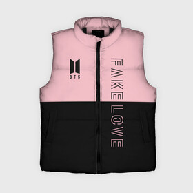 Женский жилет утепленный 3D с принтом BTS Fake Love в городе Новоалтайск,  |  | bts | bts army | bts fake love | fake love | kpop | бтс | кпоп