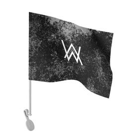 Флаг для автомобиля с принтом ALAN WALKER в городе Новоалтайск, 100% полиэстер | Размер: 30*21 см | alan walker | aw | electro | electro music | music | алан уокер | музыка | музыкант | электро | электронная музыка