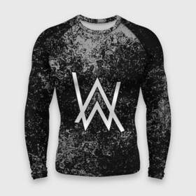 Мужской рашгард 3D с принтом ALAN WALKER в городе Новоалтайск,  |  | alan walker | aw | electro | electro music | music | алан уокер | музыка | музыкант | электро | электронная музыка