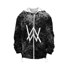 Детская куртка 3D с принтом ALAN WALKER в городе Новоалтайск, 100% полиэстер | застежка — молния, подол и капюшон оформлены резинкой с фиксаторами, по бокам — два кармана без застежек, один потайной карман на груди, плотность верхнего слоя — 90 г/м2; плотность флисового подклада — 260 г/м2 | Тематика изображения на принте: alan walker | aw | electro | electro music | music | алан уокер | музыка | музыкант | электро | электронная музыка