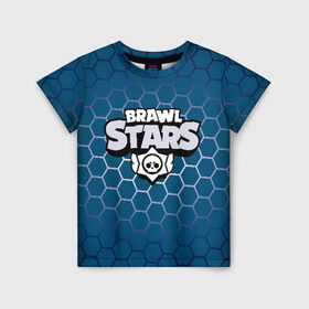 Детская футболка 3D с принтом BRAWL STARS в городе Новоалтайск, 100% гипоаллергенный полиэфир | прямой крой, круглый вырез горловины, длина до линии бедер, чуть спущенное плечо, ткань немного тянется | android | brawl stars | games | mobile game | stars | игры | мобильные игры