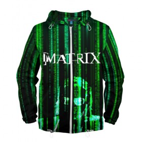 Мужская ветровка 3D с принтом Matrix в городе Новоалтайск, 100% полиэстер | подол и капюшон оформлены резинкой с фиксаторами, два кармана без застежек по бокам, один потайной карман на груди | keanu | matrix | reeves | the matrix | киану | матрица | морфиус | ривз