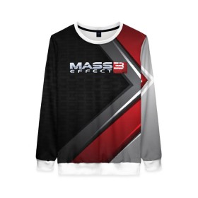 Женский свитшот 3D с принтом MASS EFFECT 3 в городе Новоалтайск, 100% полиэстер с мягким внутренним слоем | круглый вырез горловины, мягкая резинка на манжетах и поясе, свободная посадка по фигуре | bioware | fantastic | game | john shepard | n7 | normandy | reapers | sci fi | turian | джон шепард | жнецы | турианец