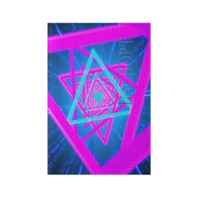 Обложка для паспорта матовая кожа с принтом MUSIC NEON в городе Новоалтайск, натуральная матовая кожа | размер 19,3 х 13,7 см; прозрачные пластиковые крепления | Тематика изображения на принте: bright | colorful | cool | disco | music | music lover | retro | speaker | tape recorder | technique | vintage | винтаж | динамик | диско | магнитофон | меломан | музыка | неон | разноцветный | ретро | техника