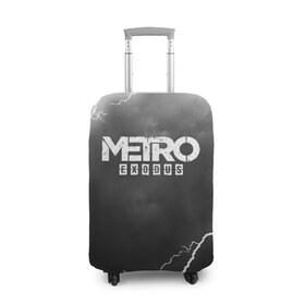 Чехол для чемодана 3D с принтом METRO EXODUS в городе Новоалтайск, 86% полиэфир, 14% спандекс | двустороннее нанесение принта, прорези для ручек и колес | exodus | horror | metro 2033 | metro exodus | sparta | survival | артём | игры | исход | метро | метро 2035 | спарта | спартанцы