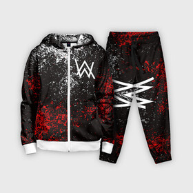 Детский костюм 3D с принтом ALAN WALKER (НА СПИНЕ) в городе Новоалтайск,  |  | alan walker | aw | electro | electro music | music | алан уокер | музыка | музыкант | электро | электронная музыка